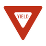 Yield sign